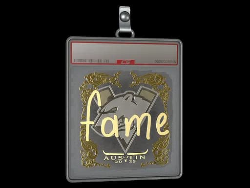 Sticker Slab | fame (Gold) | Austin 2025