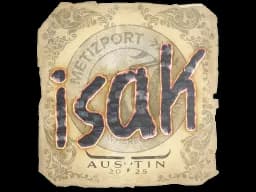 Sticker | isak | Austin 2025