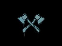 Sealed Graffiti | X-Axes (Wire Blue)