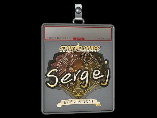 Sticker Slab | sergej (Gold) | Berlin 2019