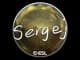 Sticker | sergej | Katowice 2019 CS2 skin
